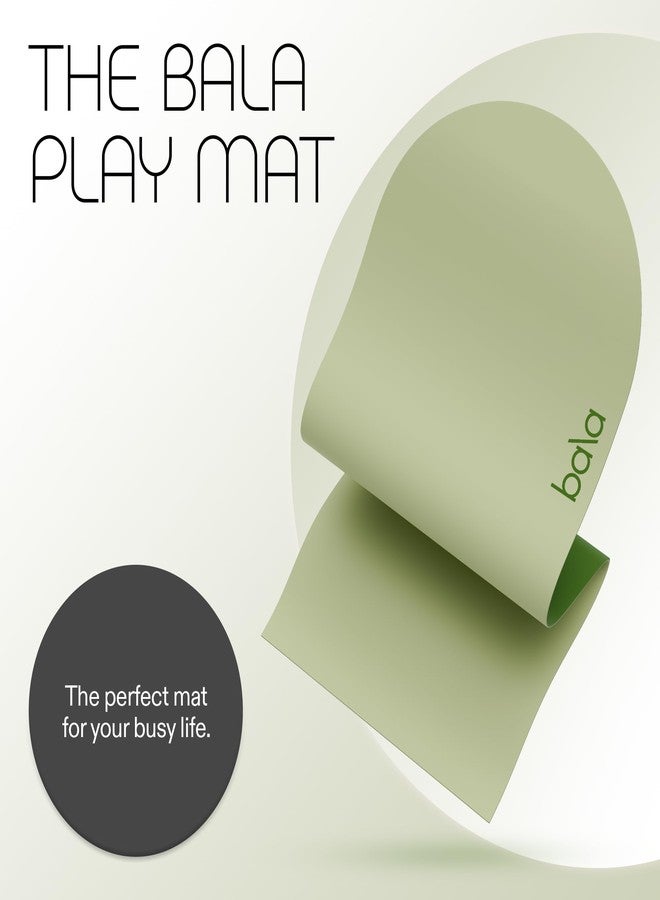 بالا بساط يوغا بالا للصالة الرياضية المنزلية، 5 مم (لون أخضر فاتح) - بساط تمارين مانع للانزلاق للتمارين المنزلية، تمارين التمدد، البيلاتس، التمارين الهوائية، تمارين الأرضية واللياقة البدنية - بساط تمارين داخلي - Image 2